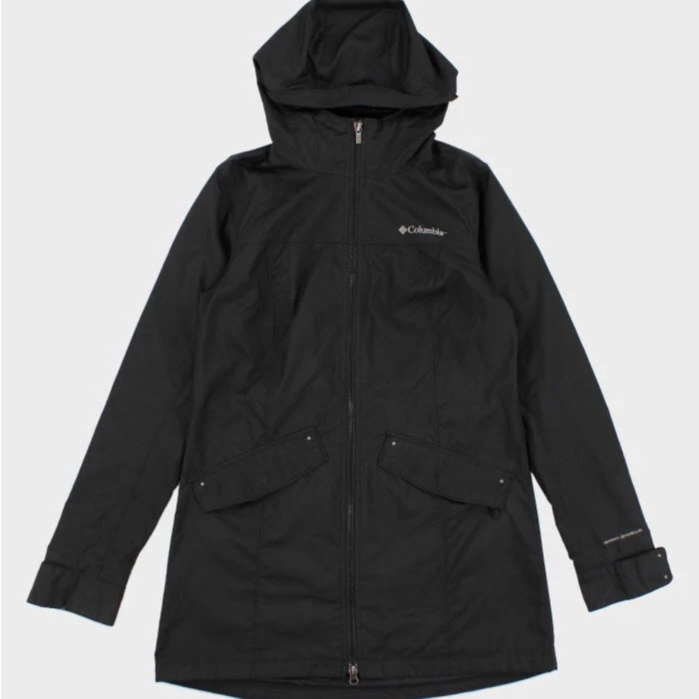 Columbia BLACK  Hooded Parka XS